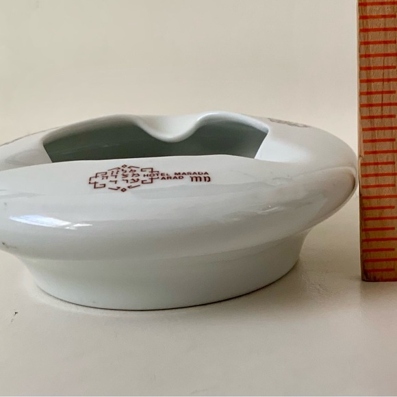 Vintage Naaman Hotel Masada Israel Porcelain Ashtray - Picture 4 of 13